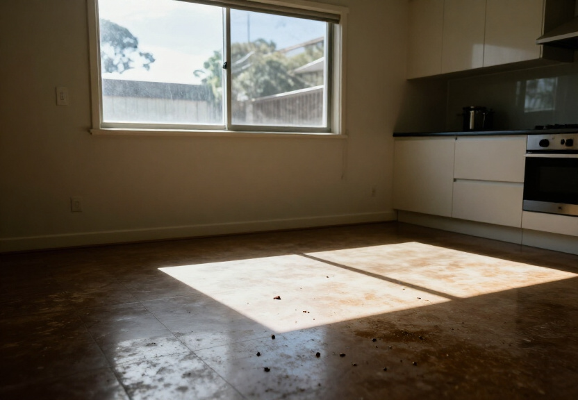 Cockroach infestation in a Cabarita kitchen before treatment
